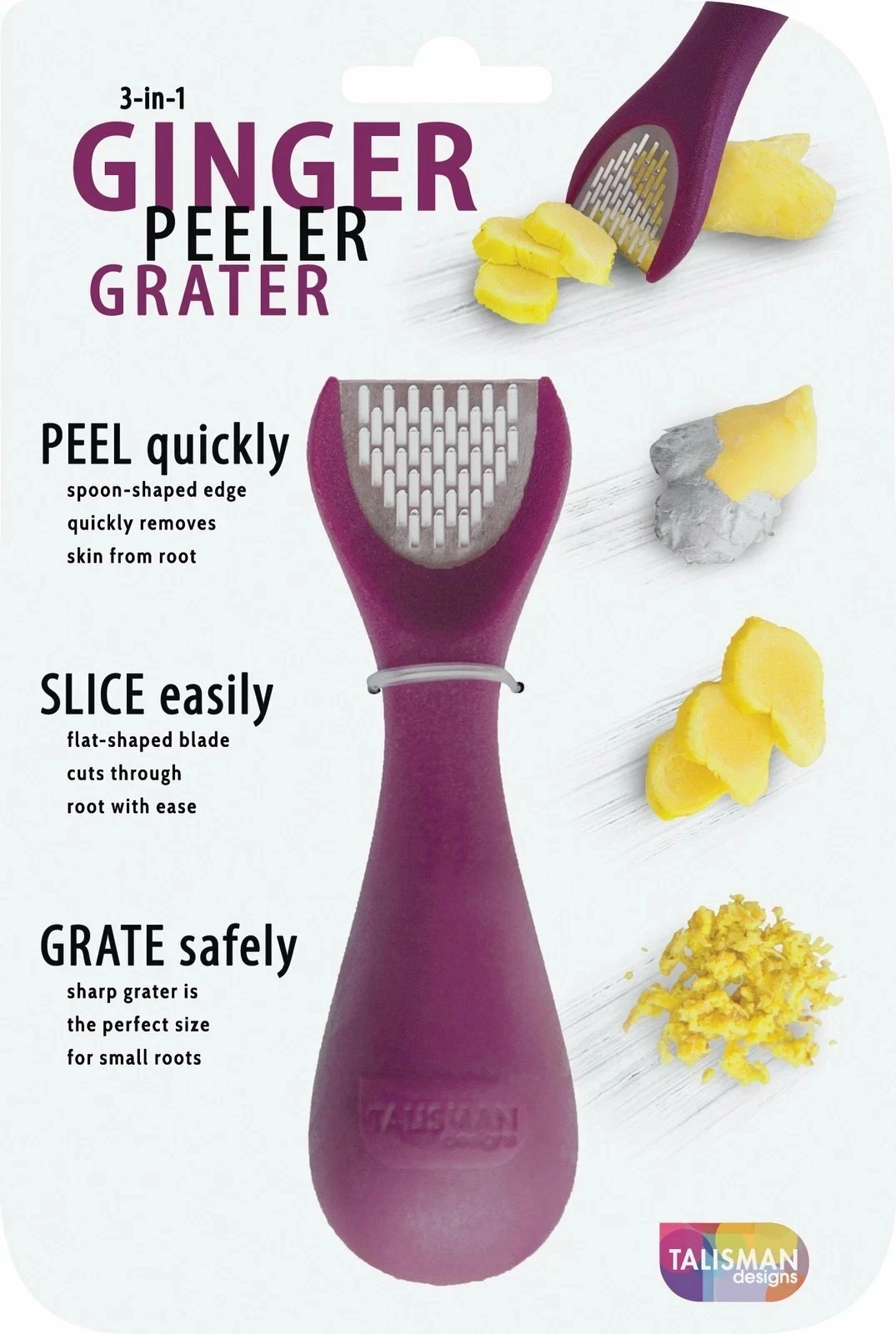 Talisman Designs Ginger Peeler & Grater Tool - Thumbnail 3