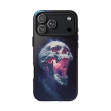 For iPhone / Galaxy / Pixel   Horrifying Skull Smoky Darkness Phone Case