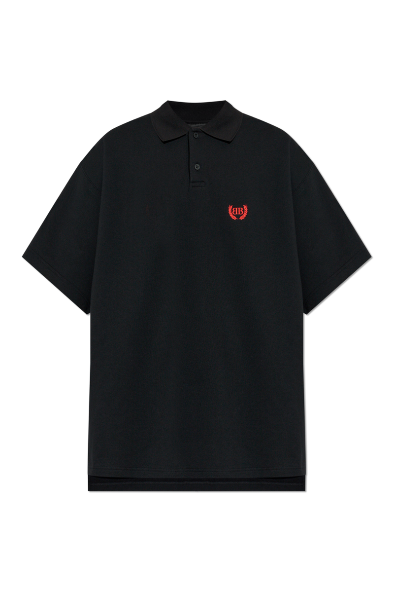 BALENCIAGA Black Cotton Polo New And Authentic | eBay