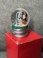 Disney Mickey Mouse Film Reel Snow Globe 2004 Jcpenney 75th Anniversary Mini