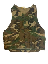 Vintage RANGER Vest Mens M Camo Green Brown Camouflage Hunting Full Zip