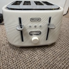 De'Longhi CTDS4003.CR Ballerina Seta 4 Slice Toaster Cream