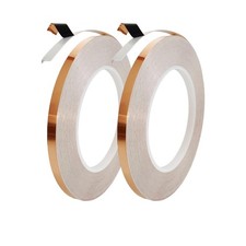 1/4  Black Backed Copper Foil Tape for Stained Glass, 36 Yards 2 Rolls  2....