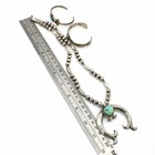 Southwest Sterling Turquoise Sandcasted Naja Jewelry Lot of 3 #S5387-2 — photo 7