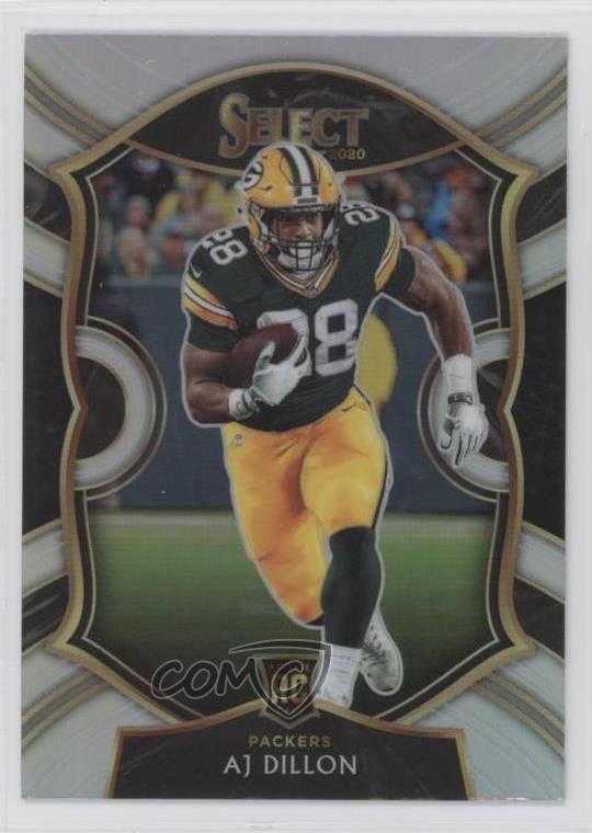 2020 Panini Select Concourse Silver Prizm AJ Dillon #65 0jk3