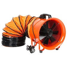 Portable Dust Fume Extractor 12"300mm Ventilation Fan220-240V 550W 5m Ducting UK