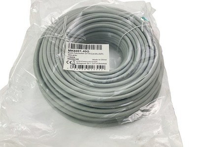 EFB-Elektronik Patchkabel MK6001.40G RJ45 S/FTP CAT6A LSZH 40 m Grau