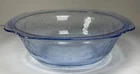 VTG Federal Glass Madrid Blue Depression Glass Serving Bowl 1930s 9 3/8”