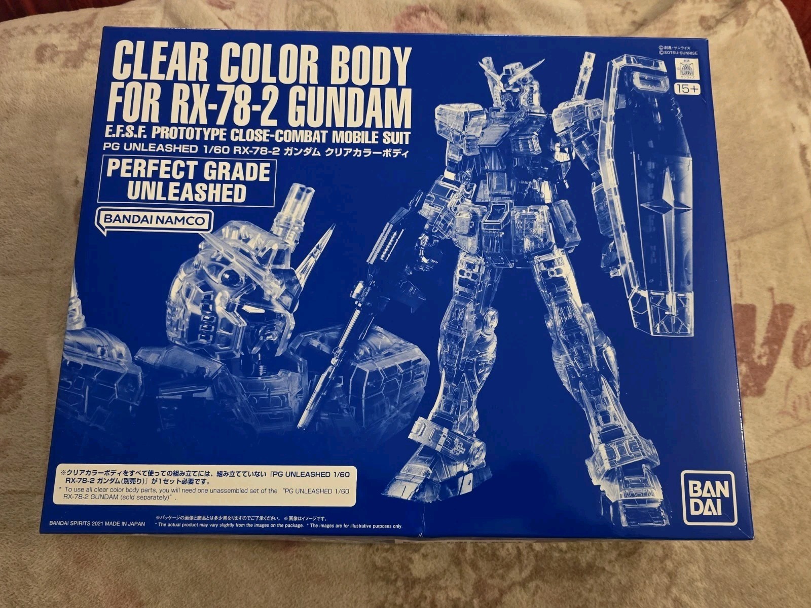 Bandai Clear Color Body Parts Set for PG 1/60 Unleashed RX-78-2 Gundam JAPAN