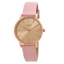 Timex TW2V66900VQ Transcend Rose Gold-tone Dial 34 mm Women's Watch New