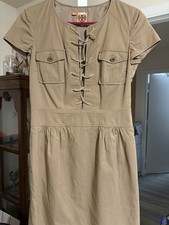 TORY BURCH Camp Dress Safari Sand Size:4