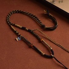 Handmade Cord Braided Vintage Tibetan Pendant String Ethnic Cotton Thread
