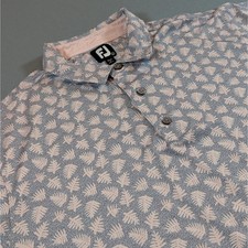 FootJoy Men's Golf Polo Shirt Short Sleeve Size Large All Over Print Performance