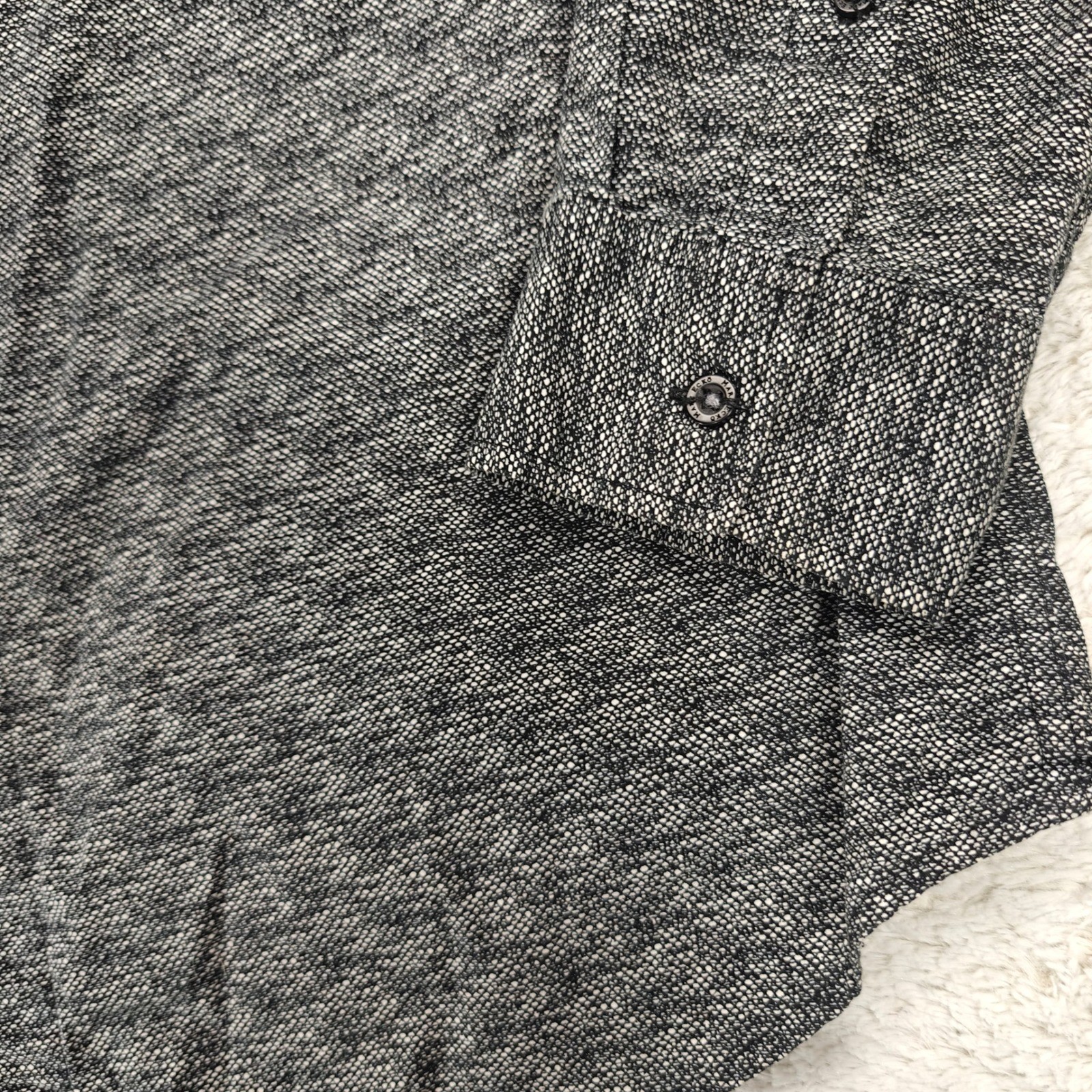 Mark Ecko  Button Down Top Men Large Black Patter… - image 5