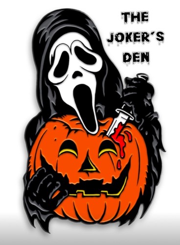 Scream Metallic Red/orange Ghost Face FUN WORLD Easter Unlimited MK Stamp Retro - Picture 9 of 9