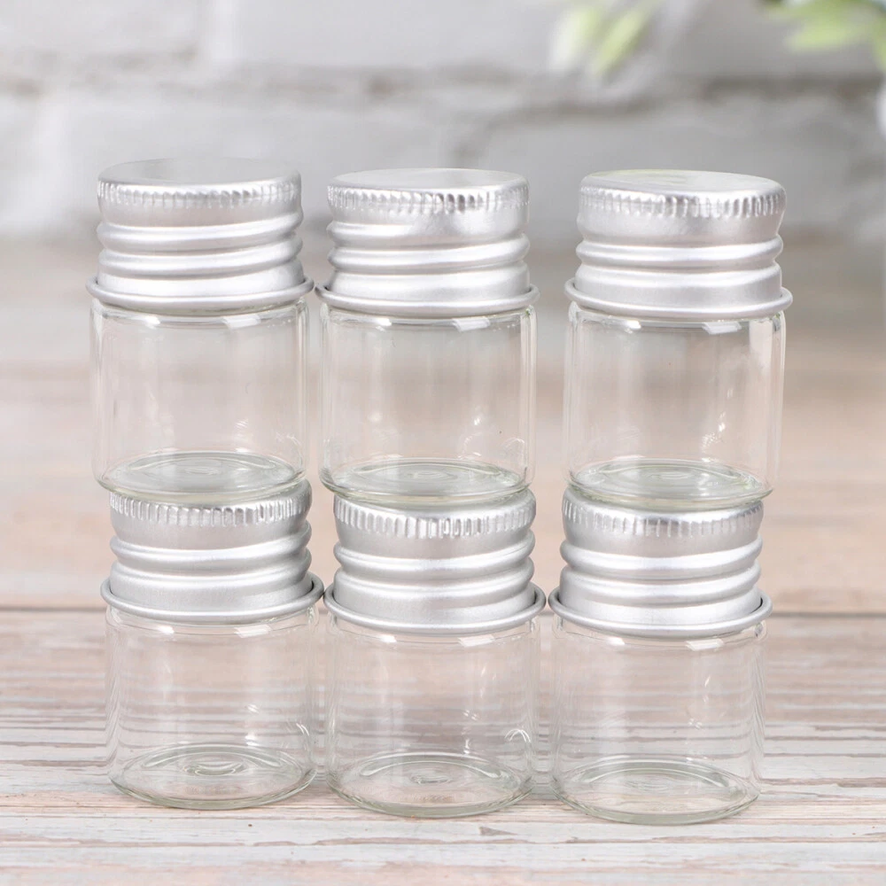 20PCS Tiny Glass Jars Glass Sample Jars Small Glass Jars Small Glass Vials