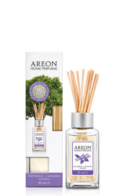 Areon Home Luxury Perfume Reed Diffuser + 10 Rattan Reeds, Lavender Vanilla