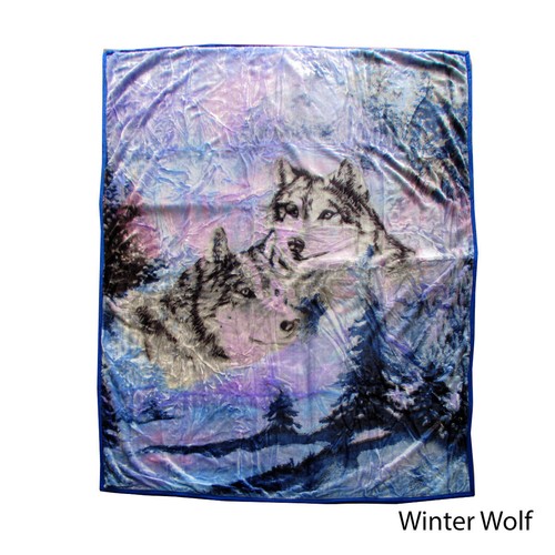675gsm 2 Ply 3D Print Faux Mink Blanket Queen 200x240 cm - Picture 7 of 8