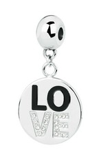 Ciondolo  donna BROSWAY LOVE Amore Tres Jolie in acciaio e cristalli Swarovski