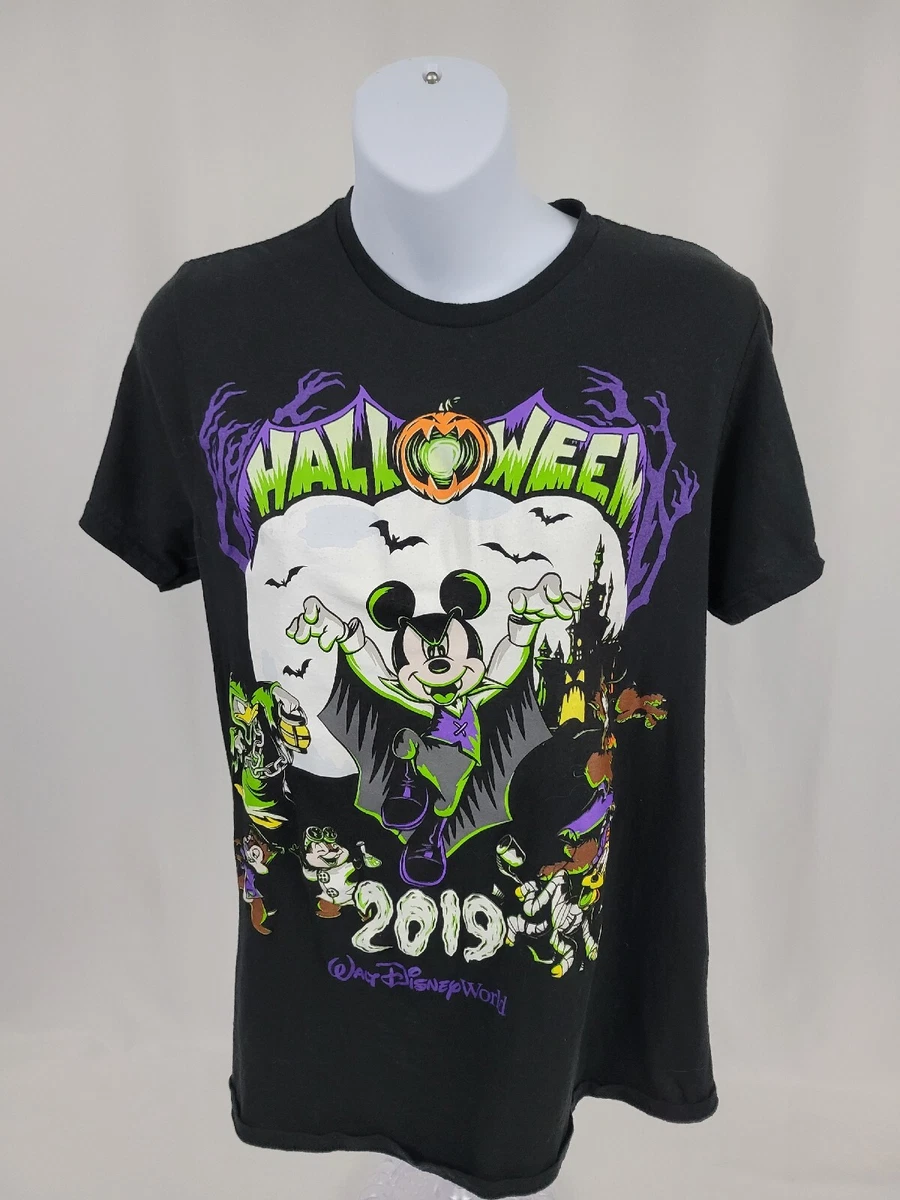 Disney Parks Mickey Halloween 2019 T Shirt Small Adult Unisex Pre