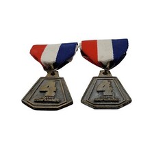 High School award ribbons  pair of "1st Golf Team"  4 Rivers Conference  MO