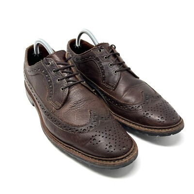 Allen Edmonds Aberdeen Mens 11 D Brown Leather Wingtip Derby Dainite Sole 8022 Allen Edmonds - Aberdeen Burgundy Wingtip Derby 26891 Size  main image 4