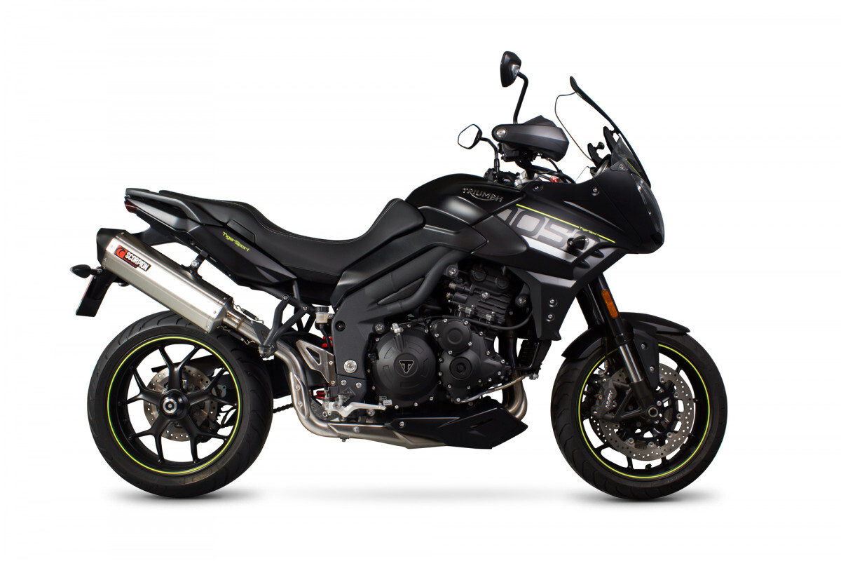 Silencieux Scorpion Serket Inox Triumph Tiger 1050 Sport gain de puissance et poids réduit
