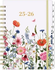 Planner 2025-2026 - Jul. 2025 - Jun. 2026 6.3" x 8.4", Hardcover with Back Pocke