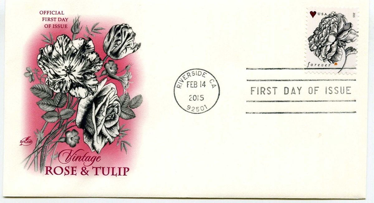 4959 Vintage Rose ArtCraft FDC | eBay