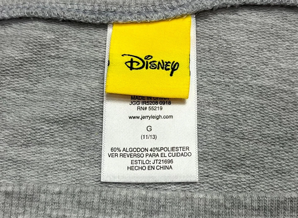 Disney Minnie Mouse Shirt Juniors Womens (L 11/13) Graphic Sweatshirt Boat Neck - Image 4 of 4