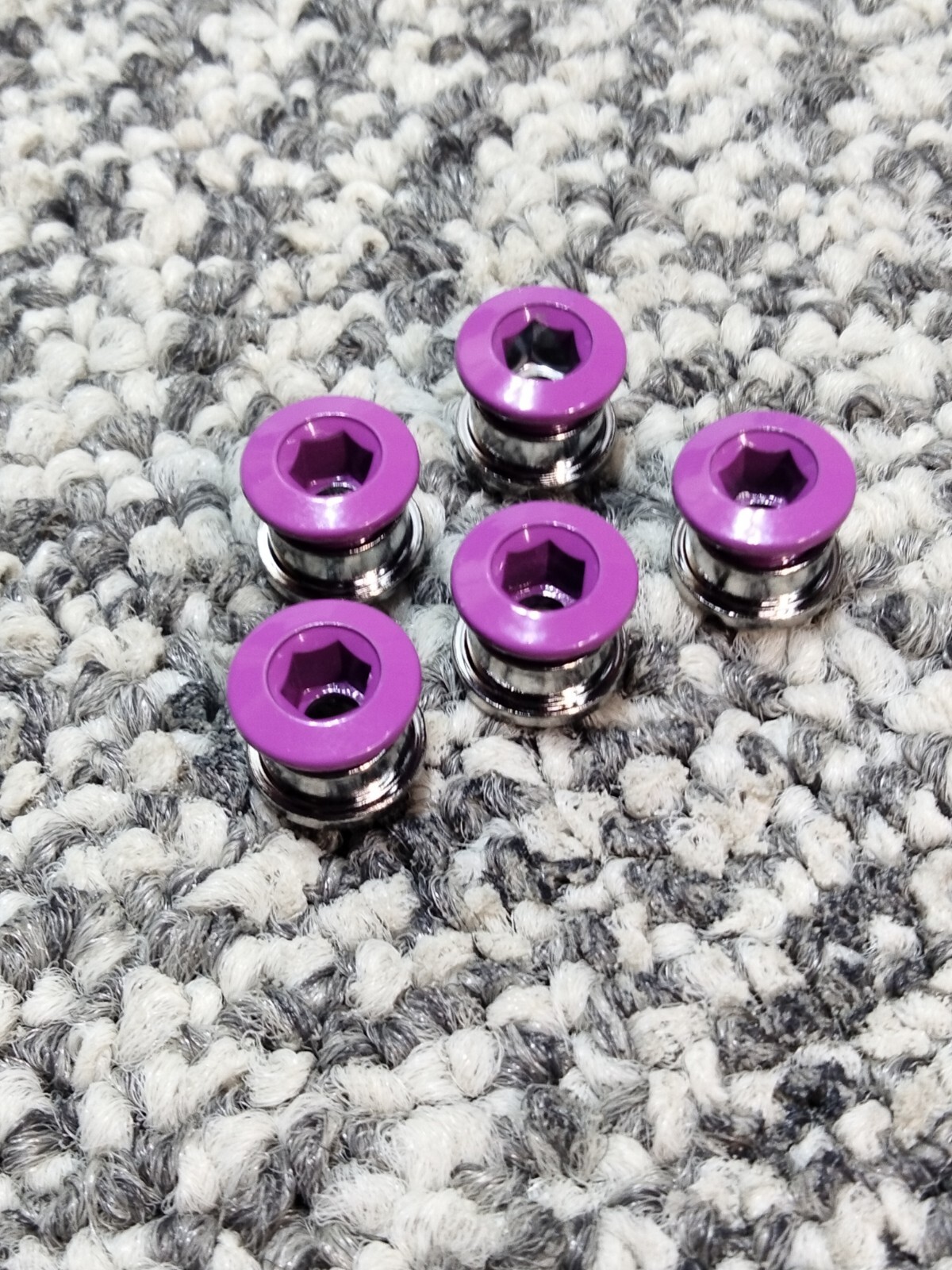 Chainring Bolts Single Speed 5 Bolts  Old School Bmx Dyno Plum