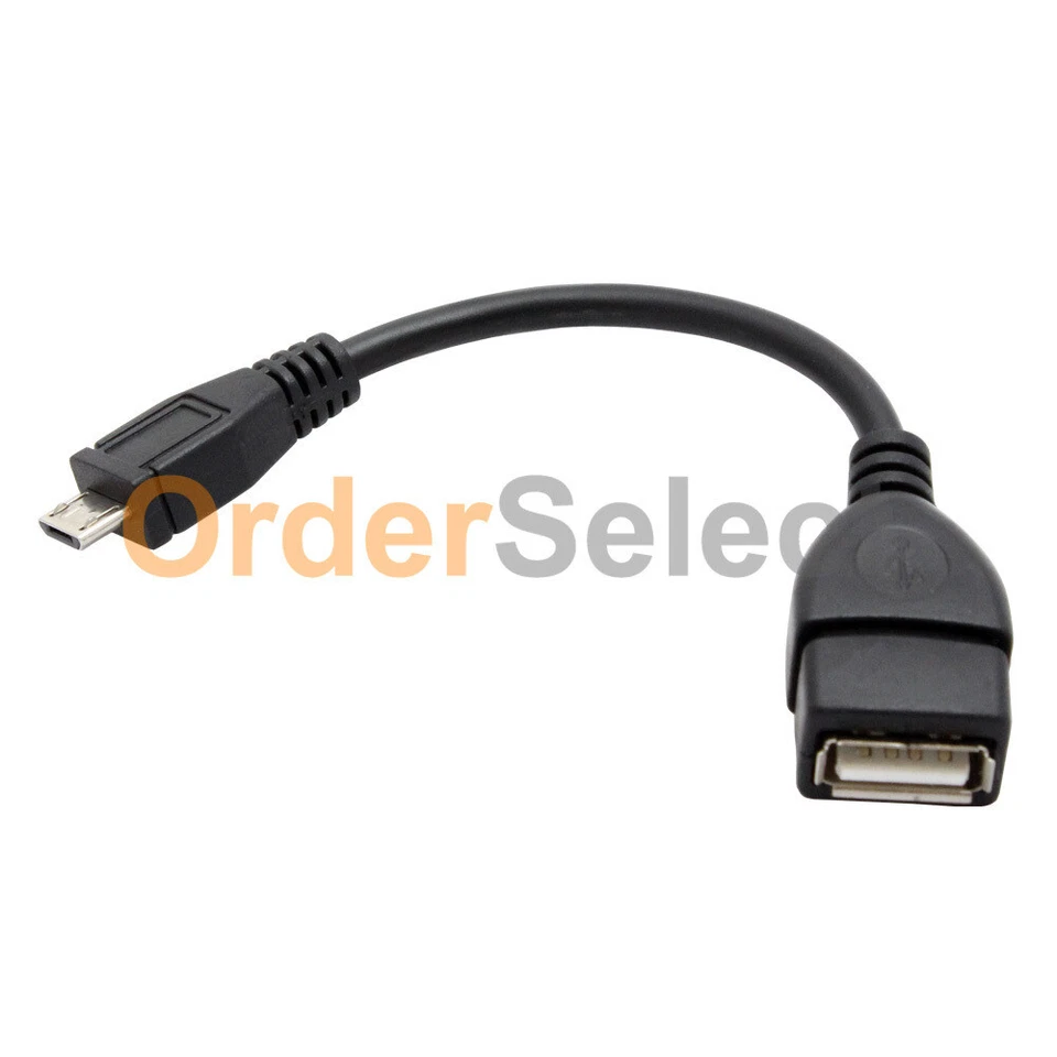 USB Micro B-A OTG Cable for ZTE Avid 2 3 4/Avid 4G/Avid Plus/Avid Trio/Blade V7 - Image 2 of 4