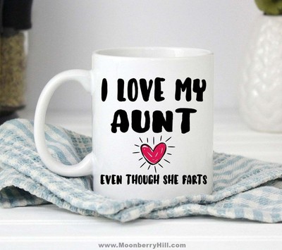i love my aunt mug