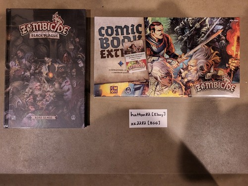 Miniature Neto Orash + Cartes Anglais - Pour Zombicide Black Plague/Massive Darkness 2