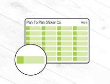 1482-6 Green Labels Planner Stickers.