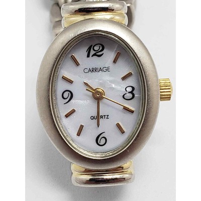 Women\'s Timex dress watch. White opalescent face. Small bracelet band Viewpoint by Timex Women main image 4
