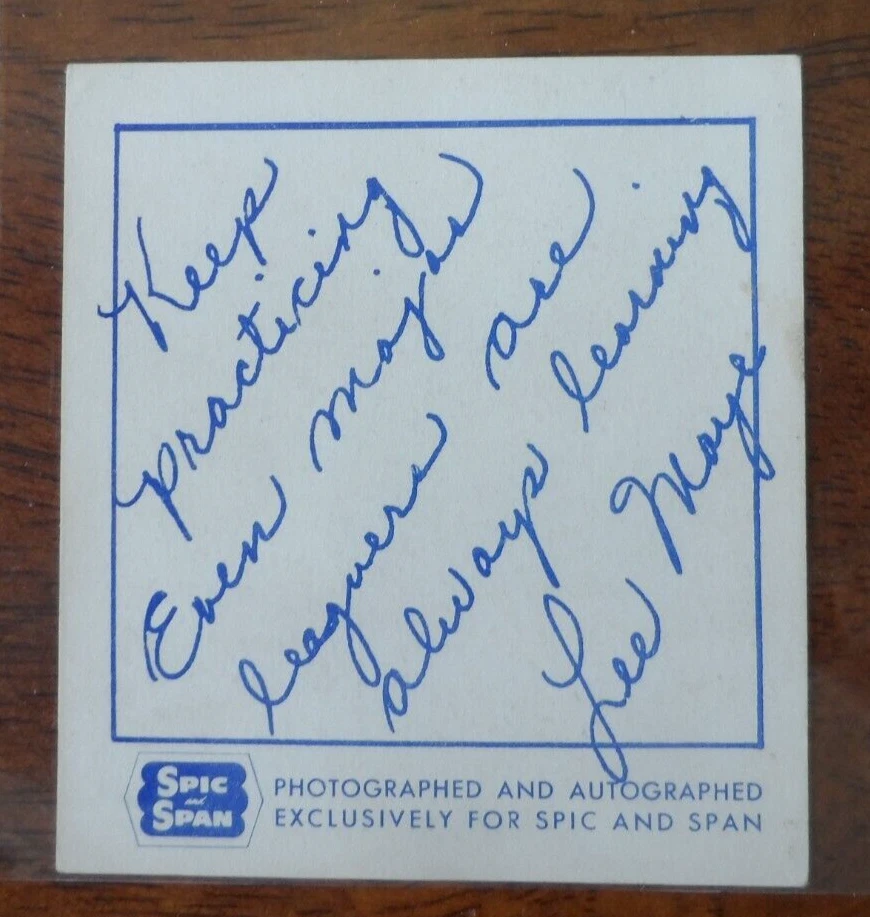 НАЧАЛО 1960-Х SPIC N SPAN MILWAUKEE BRAVES LEE MAYE С АВТОГРАФОМ P-131 - Изображение 2 из 2