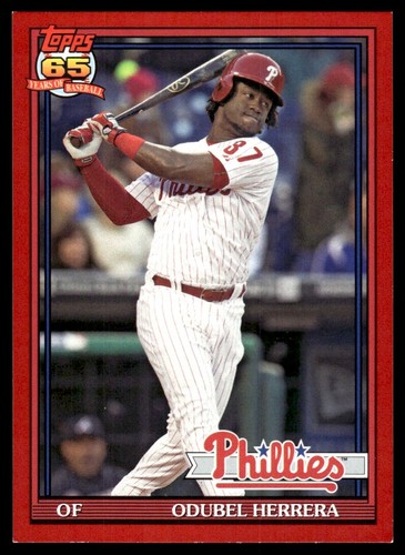 2016 Topps Archives Red Border Odubel Herrera 43/50 Philadelphia Phillies #258