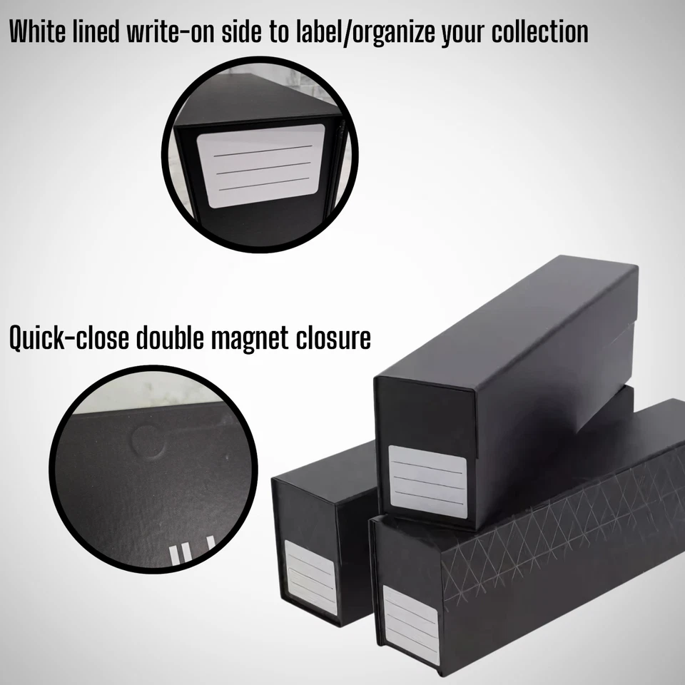 Trading Card Storage Boxes - Fits Magnetic Closure & Top loaders, Pack of 3 - Image 3 of 4