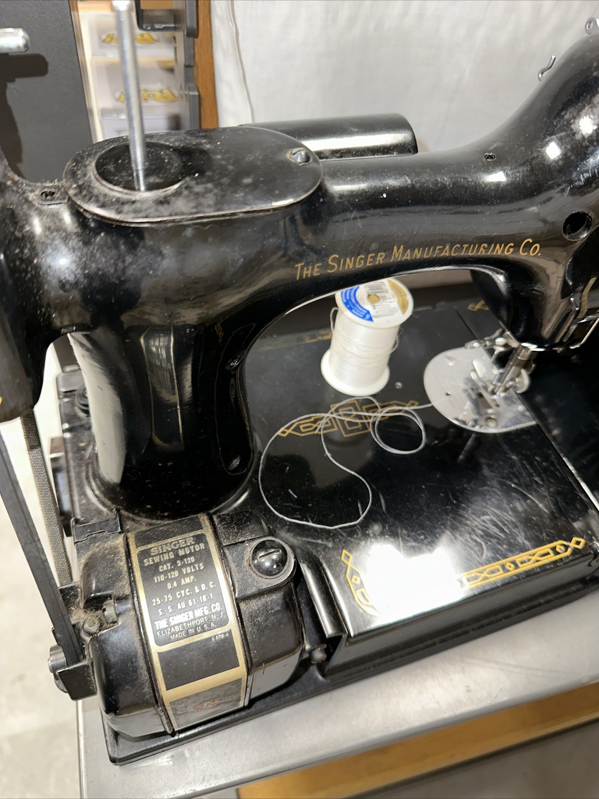 1952 Singer Featherweight 2211 Sewing Machine Complete Working Set (A8) eBay