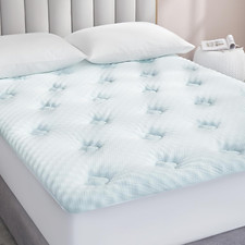 Memory Foam Mattress Topper Queen, Pillow Top Mattress Pad Viscose Derived from