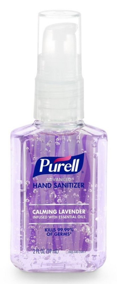 (12 Pack) Purell Advanced Hand Sanitizer Gel Calming Lavender Essential Oils