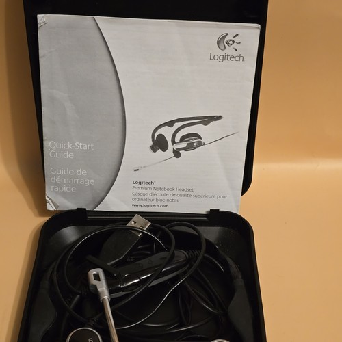Logitech Premium Notebook Silver/Black Neckband Headset - Picture 3 of 4