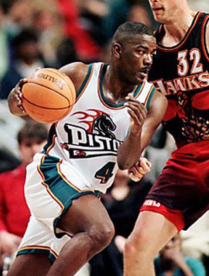 100% Authentic Joe Dumars Vintage Champion Signed Pistons Jersey PSA/COA - Image 3 of 4