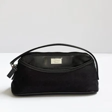 Authentic Vintage Christian Dior Parfums / Beauty Mini Bag in Black