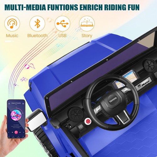 Licensed 24V 2-Seater Ride on Car Electric Toy with Remote Control Kids Gift - Picture 3 of 10