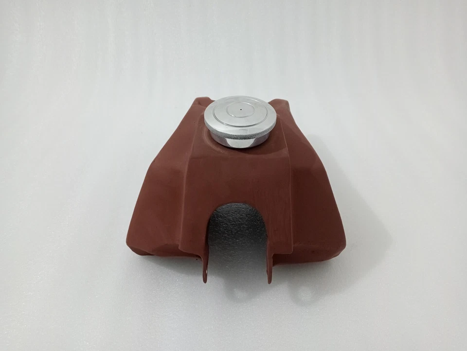 Kawasaki KX80 KX 80 1984 tanque de gasolina combustible acero + tapa | apto para Foto 3 de 4