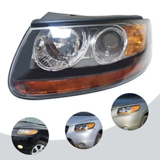 For 2007-2012 Hyundai Santa Fe Headlight Lamp Assembly Halogen Left Driver Side