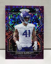 CHAZZ SURRATT 2021 Prizm NO HUDDLE PURPLE ~ ROOKIE #'d /35 ~ Minnesota VIKINGS