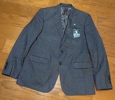 LAUREN RALPH LAUREN Ultraflex Stretch Blazer Plaid Blue Size 42R MSRP 295
